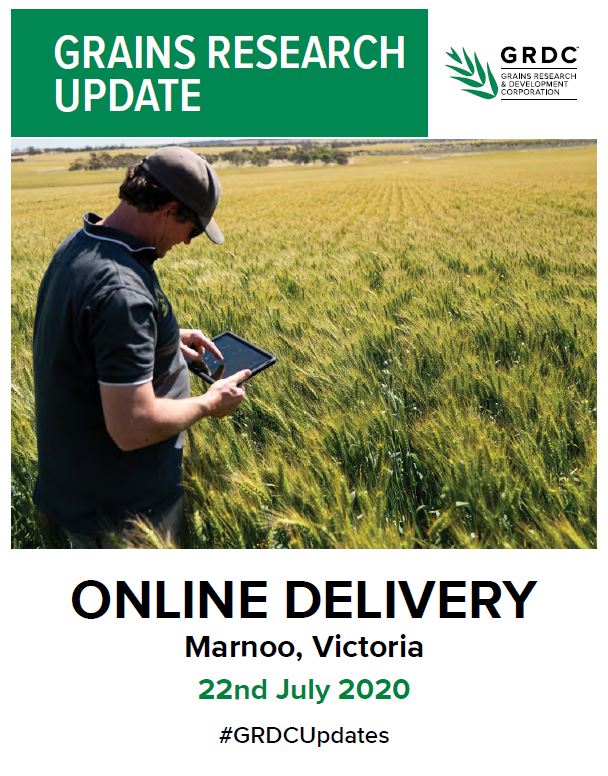 2020 Marnoo online GRDC Grains Research Update cover