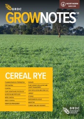 GRDC GrowNotes Cereal Rye Northern cover
