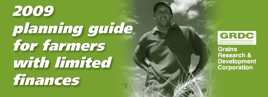 2009 planning guide for farmers with limited finances header image