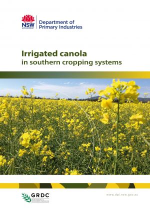 Irrigated canola in southern cropping systems cover image
