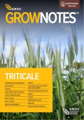 GRDC GrowNotes Triticale Northern cover