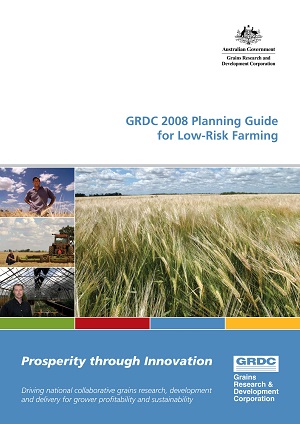 Planning Guide for Low-Risk Farming in 2008 cover image