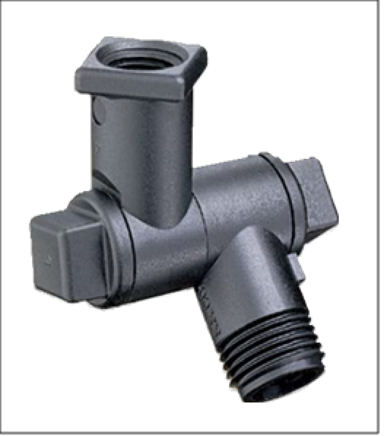 A single nozzle swivel for mounting nozzles