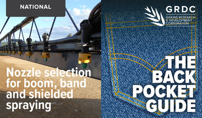 Nozzle Selection for boom band and shielded spraying cover image
