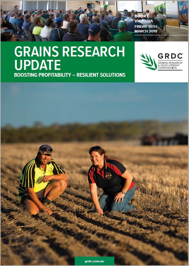 2019 Boort GRDC Grains Research Update cover