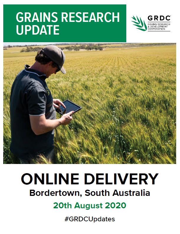 2020 Bordertown online GRDC Grains Research Update cover