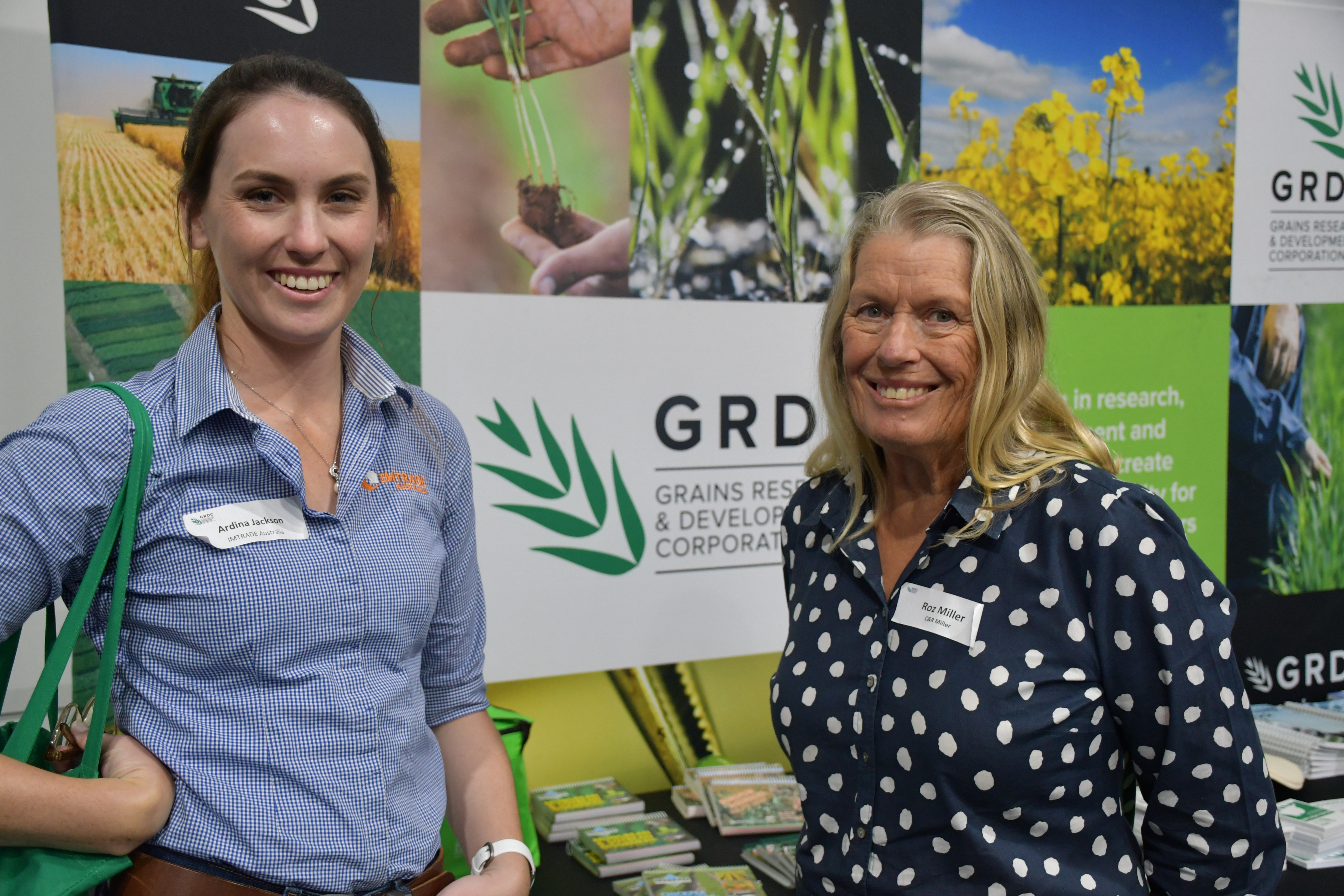 Ardina Jackson, Imtrade Australia, Warialda caught up with Roz Miller from Morella, Warialda at the Narrabri GRDC Update