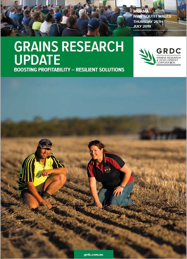 2019 Moama GRDC Grains Research Update cover