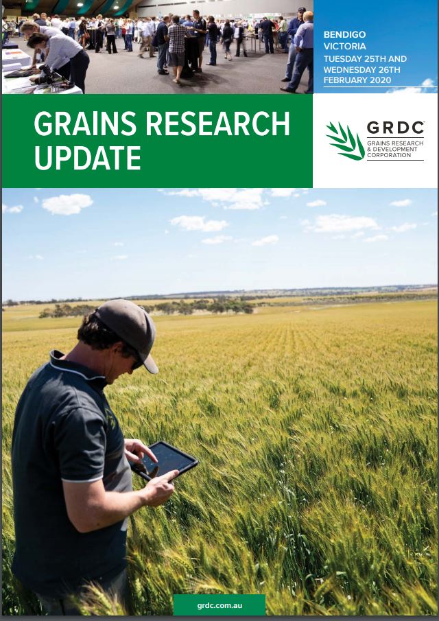 2020 Bendigo GRDC Grains Research Update Cover