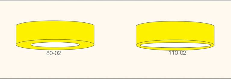 Figure 9 Different orifice shape of two different fan angles of the same output volume