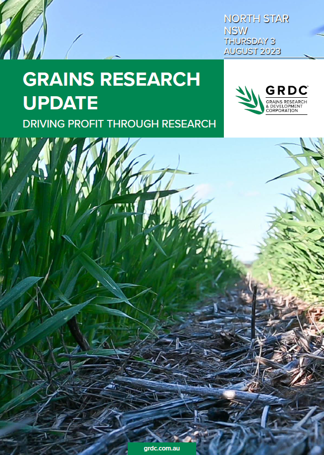 Cover of the North Star GRDC Grains Research Update 2023 proceedings