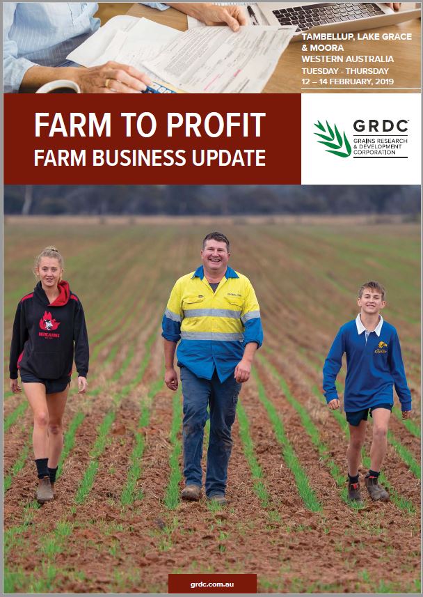 2019 Western Region GRDC Farm Business Update cover