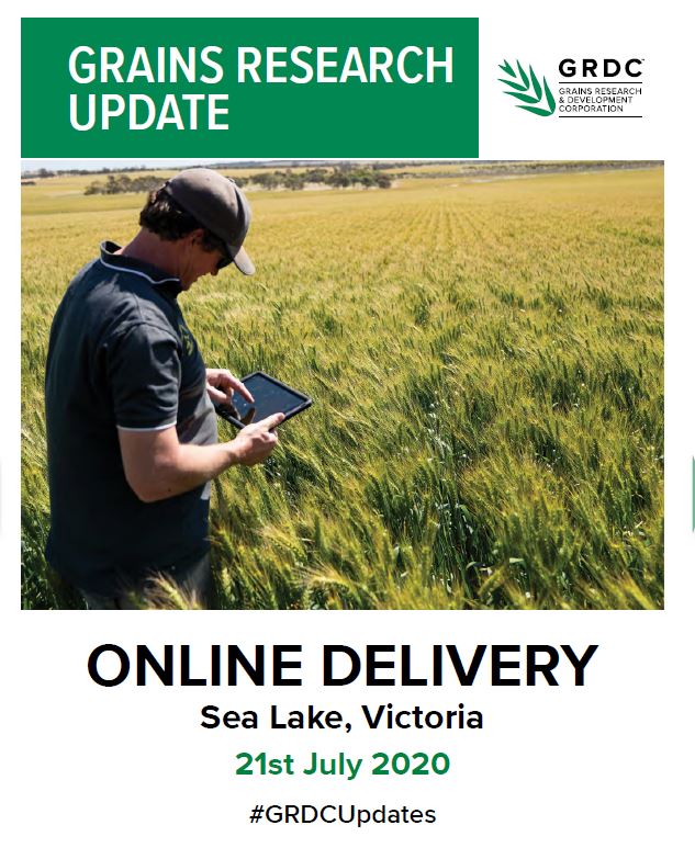 2020 Sea Lake online GRDC Grains Research Update cover