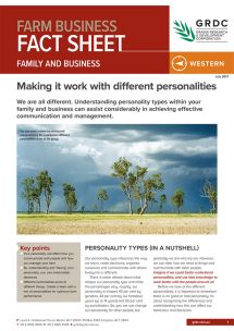 Making it work with different personalities fact sheet cover image