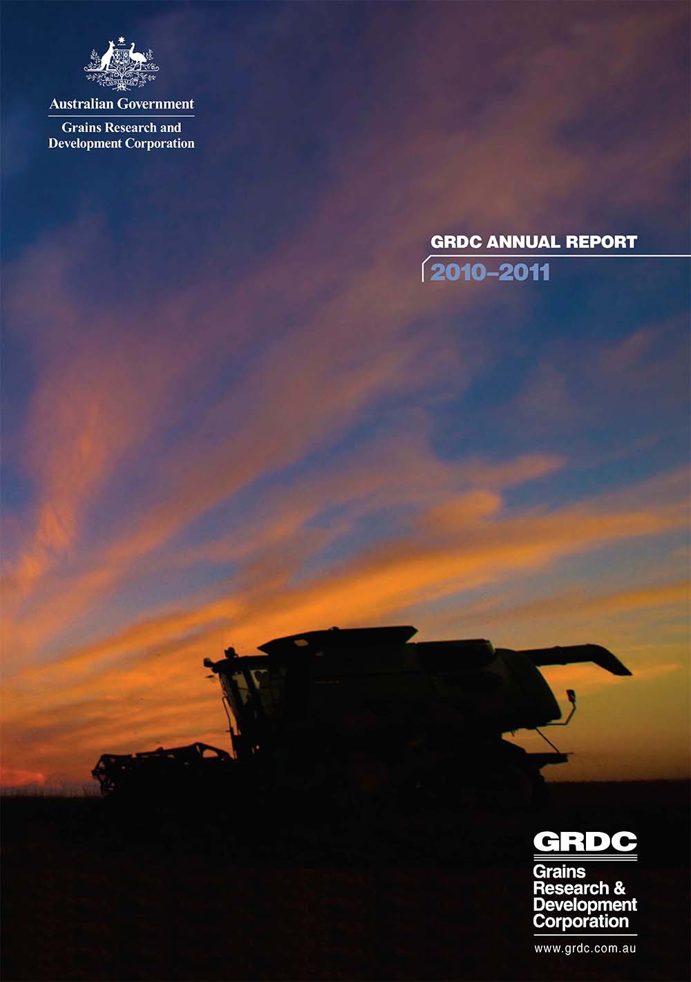 GRDC Annual Report 2010-11 cover