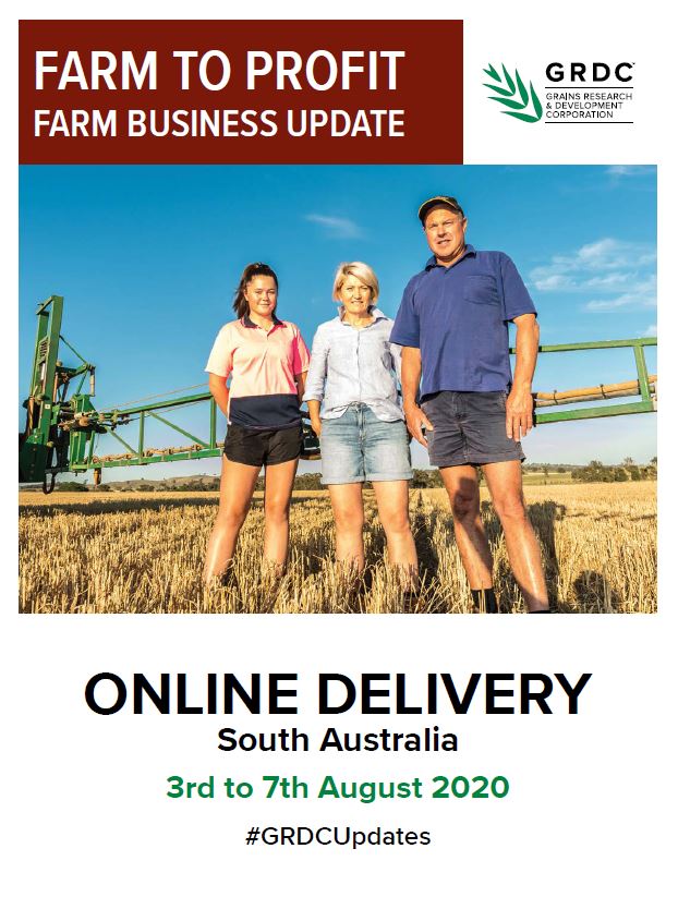 GRDC South Australia Farm Business Update online delivery