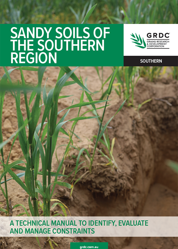 Sandy soils of the southern region -     GRDC