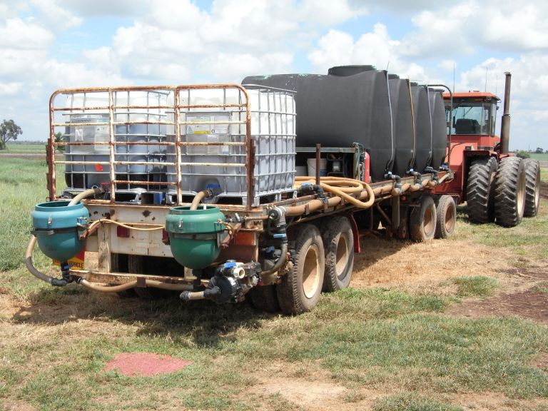 Trailer with black tanks