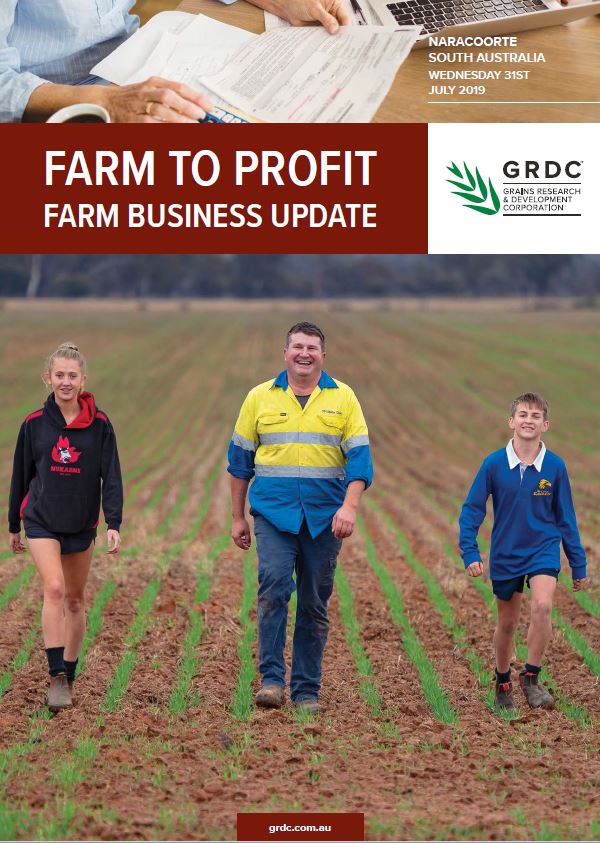 2019 Naracoorte GRDC Farm Business Update cover