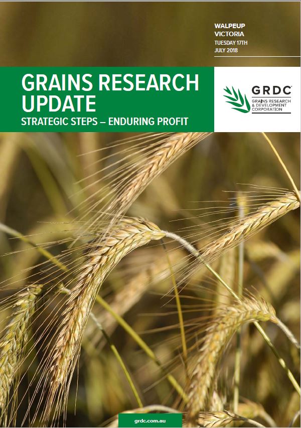 2018 Walpeup GRDC Grains Research Update cover