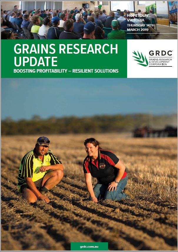 2019 Hopetoun GRDC Grains Research Update cover