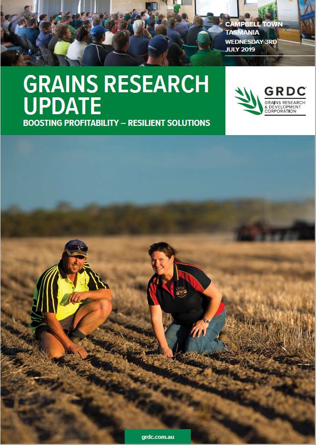 2019 Campbell Town GRDC Grains Research Update cover