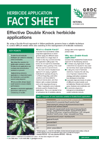 image of Herbicide Application Double Knock