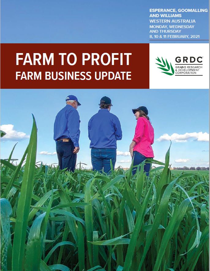 2021 Western Australia GRDC Farm Business Update cover