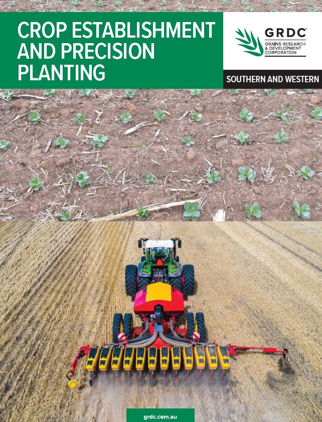crop establishment publication cover