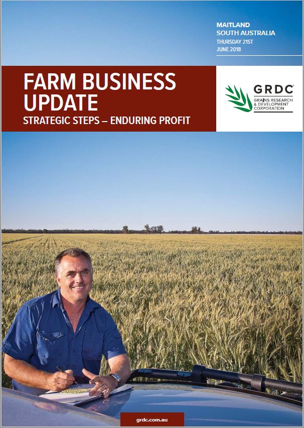2018 Maitland GRDC Farm Business Update cover