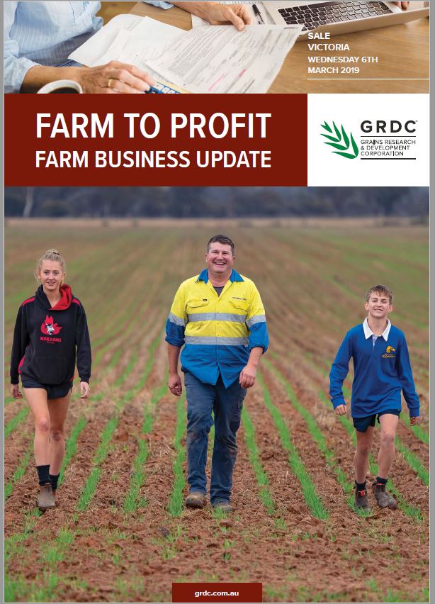 2019 Sale GRDC Farm Business Update cover