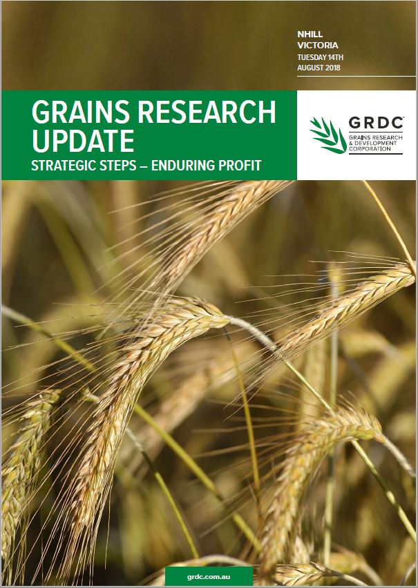 2018 Bute GRDC Grains Research Update cover