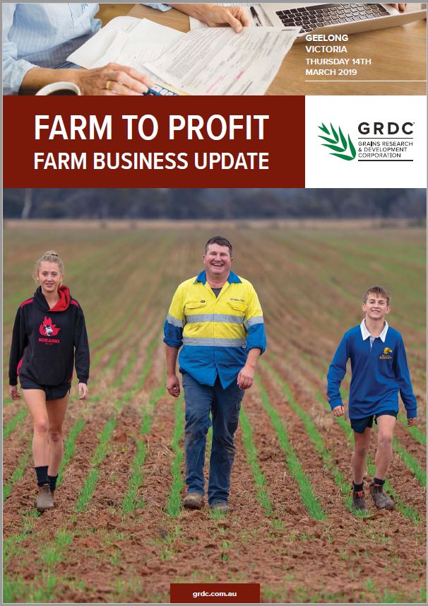2019 Geelong GRDC Farm Business Update cover