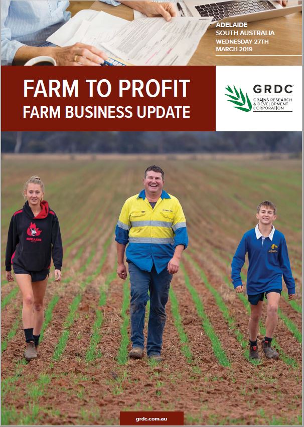 2019 Adelaide GRDC Farm Business Update cover