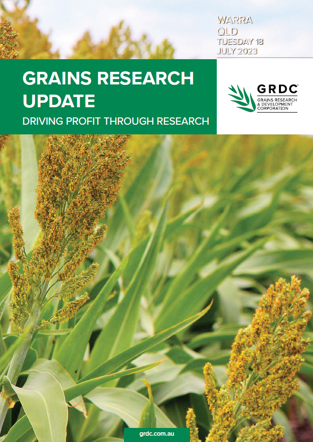 Warra GRDC Grains Research Update 2023