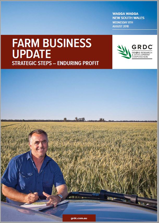 2018 Wagga Wagga GRDC Farm Business Update cover