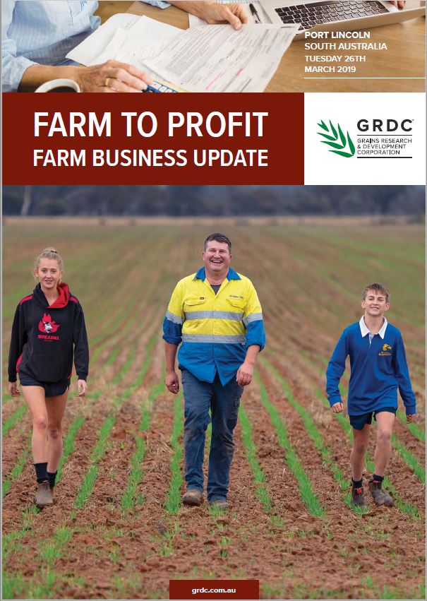 2019 Port Lincoln GRDC Farm Business Update cover