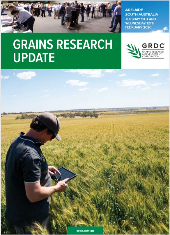 2020 Adelaide GRDC Grains Research Update cover