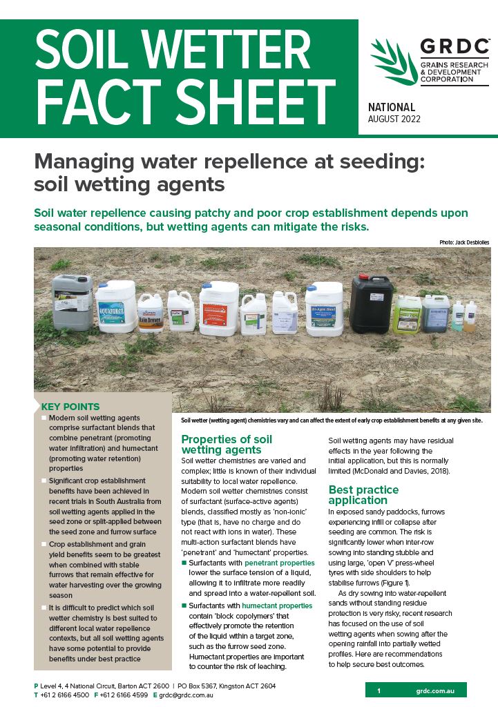 Soil wetter factsheet cover