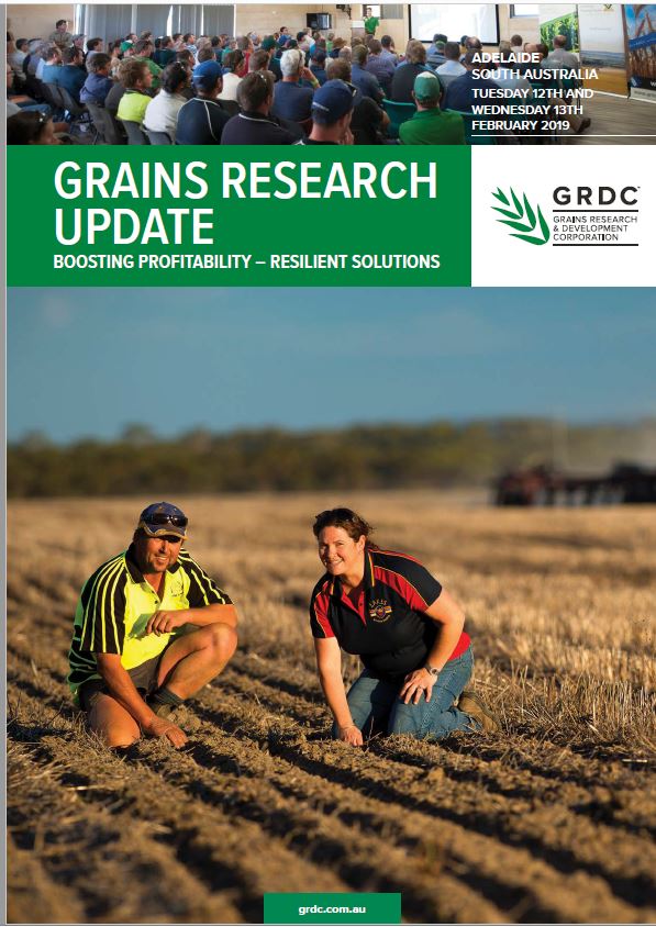 2019 Grains Research Update Adelaide cover