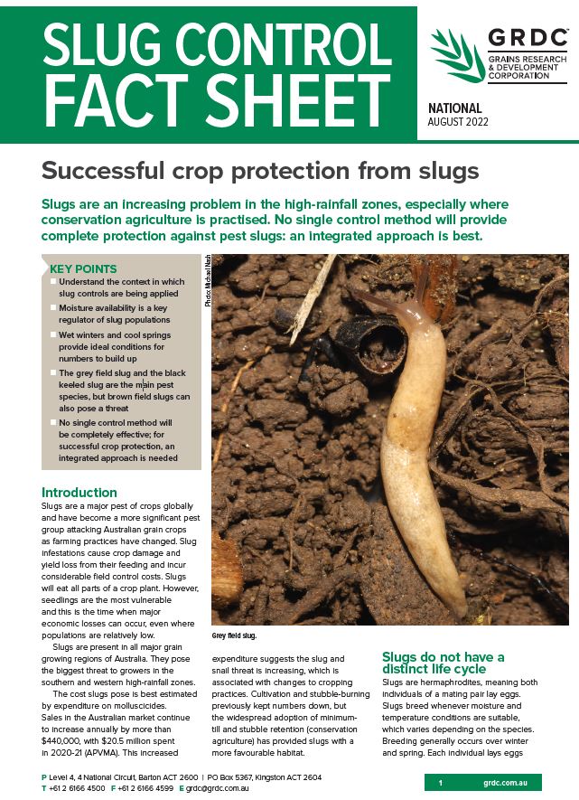 Slugs factsheet cover image