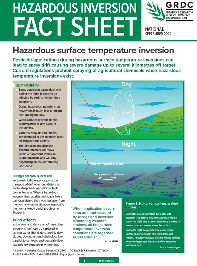 Hazardous inversion cover