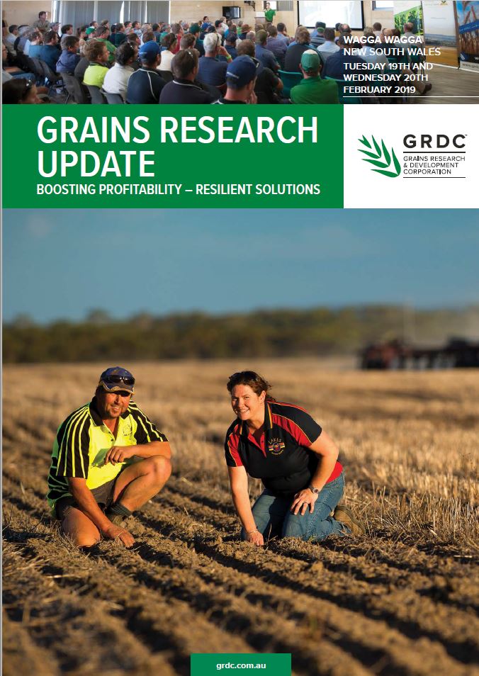 2019 Wagga Wagga GRDC Grains Research Update cover