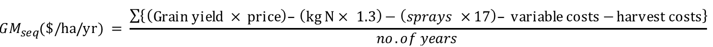 This shows the equation used for averager gross margin 