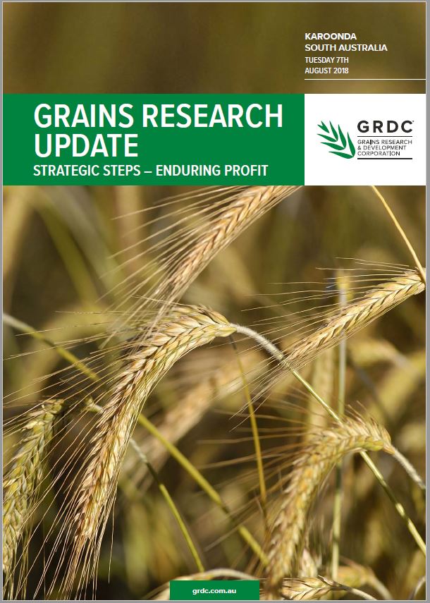 2018 Karoonda GRDC Grains Research Update cover