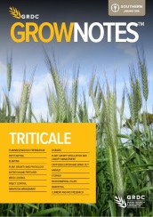 Triticale Southern GrowNote Cover