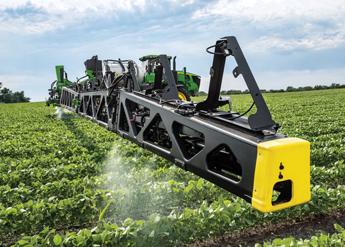Figure 1 is a photograph of a See and Spray Ultimate from John Deere, a green-on-green spot spraying solution. Source: Agfri (2022).