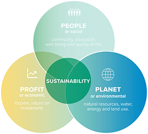 Sustainability infographic