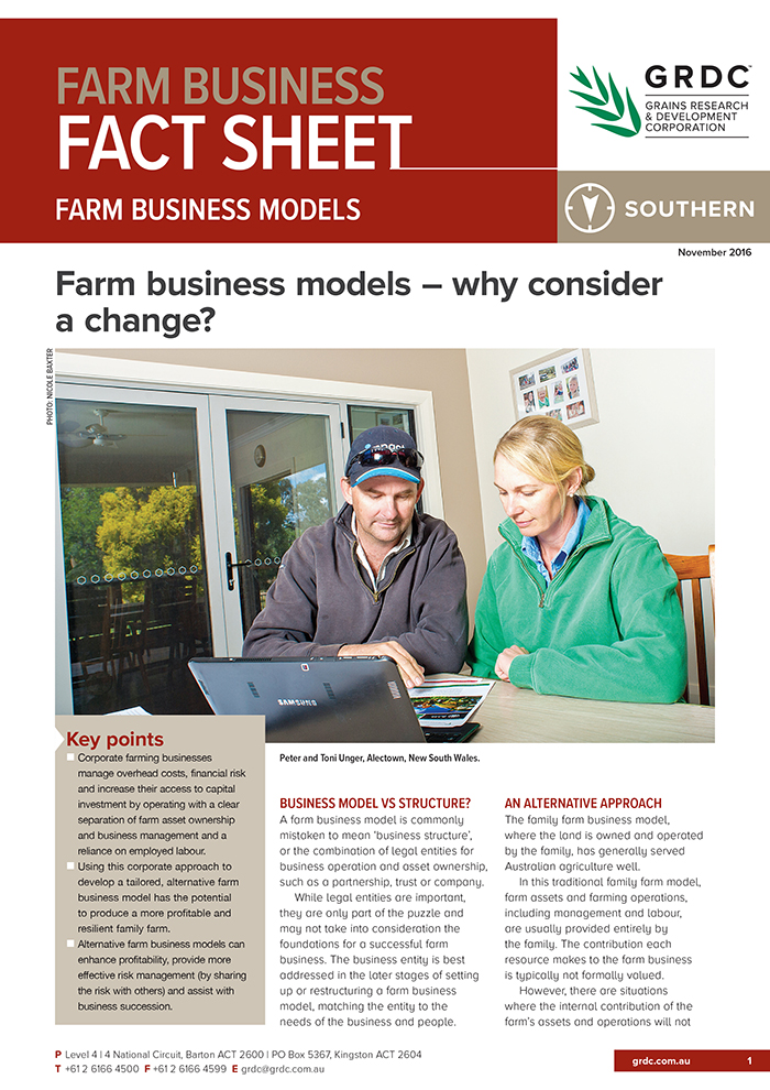 Voer of Farm business models – why make a change fact sheet