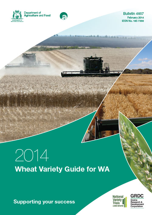 Cover page of WA Wheat Variety Guide 2014
